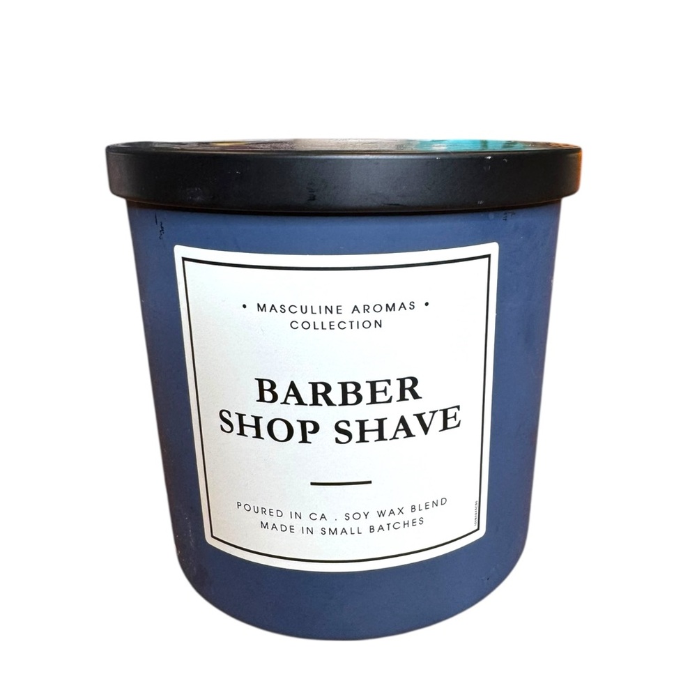 Leoben Co Barber Shop Shave Masculine Aromas Collection Soy Wax Candle, 24 Oz